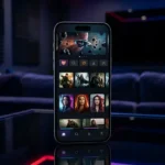 Movie Box Pro App streaming interface on smartphone with HD movies and TV shows