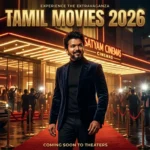 Tamil Movies 2026 luxury cinema themed featured image with premium theater interior and cinematic atmosphere